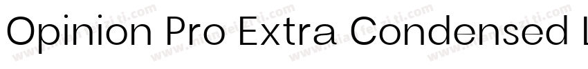 Opinion Pro Extra Condensed Light字体转换